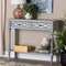 Baxton Studio Gellert Classic and Traditional Grey Finished Wood 2-Drawer Console Table 239-13484-ZORO - alternate 10
